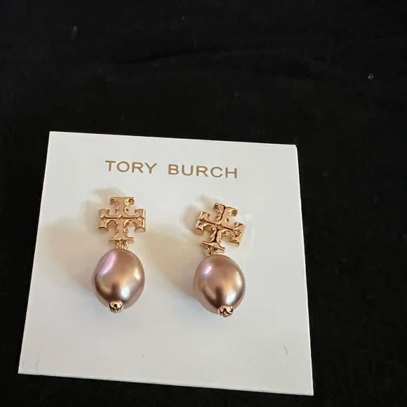 Tory Burch - Kira Pearl Drop Earrings - Rose Gold - NWT - Picture 3 of 4